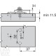 MODUL монтажна планка для завіси під холодильник (91K9550), 0 мм, EXPANDO, регулюється поздовжнім отвором, кріпл. завіси гвинтом