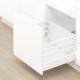 TANDEMBOX antaro C+2хZRR комплект шухляди з двома додатковими релінгами, NL 550 мм, 65 кг, TIP-ON BLUMOTION, білий "Шовк"