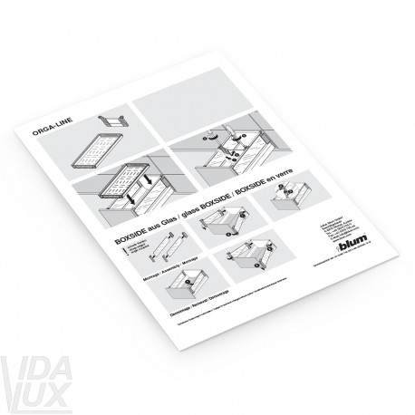 Інструкція – ORGA-LINE скло BOXSIDE