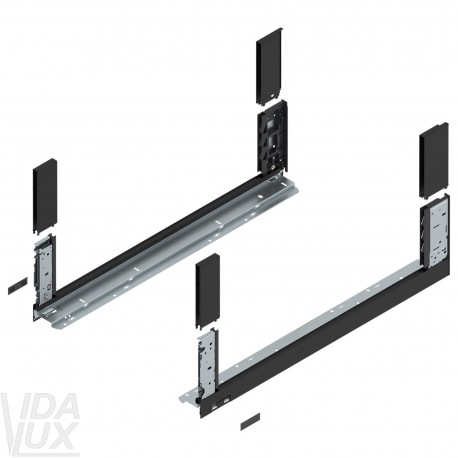 Царга LEGRABOX Free, висота C (177,0 mm), НД 650 мм, ліва/права, чорний карбон