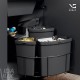 Комплект відер для сміття VS ENVI-CENTER-3,12х18х9 л, шир. 500 мм, висота 525 мм, глиб. 500 мм, сіра "Лава"