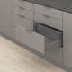 MERIVOBOX E комплект шухляди з BOXCOVER, НД 270 мм, 40 кг, BLUMOTION, сірий "Оріон", EXPANDO T