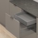 MERIVOBOX M комплект внутрішньої шухляди, НД 550 мм, 40 кг, BLUMOTION, сірий "Оріон"