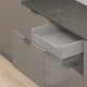 MERIVOBOX K комплект внутрішньої шухляди, НД 550 мм, 40 кг, BLUMOTION, сірий "Індіум"