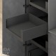 LEGRABOX C pure комплект внутрішньої шухляди, НД 300 мм, 40 кг, BLUMOTION, чорний "Карбон", фасад під вставку