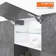 AVENTOS HK top підіймальна система, механізми 2x23, тонкий фасад, темно-сірі заглушки
