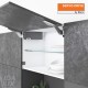AVENTOS HK top підіймальна система, механізми 2x23, дерев`яний фасад, темно-сірі заглушки, з SERVO-DRIVE
