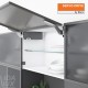 AVENTOS HK top підіймальна система, механізми 2x23, фасад вуз.алюм. профіль, темно-сірі заглушки, з SERVO-DRIVE