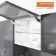 AVENTOS HK top підіймальна система, механізми 2x23, фасад шир.алюм. профіль, білі заглушки, з SERVO-DRIVE