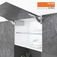 AVENTOS HK top підіймальна система, механізми 2x23, тонкий фасад, сірі заглушки, з TIP-ON