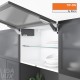 AVENTOS HK top підіймальна система, механізми 2x23, фасад шир.алюм. профіль, темно-сірі заглушки, з TIP-ON