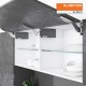 AVENTOS HK top підіймальна система, механізми 3x23, дерев`яний фасад, темно-сірі заглушки