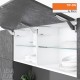 AVENTOS HK top підіймальна система, механізми 3x23, дерев`яний фасад, білі заглушки, з TIP-ON