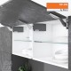 AVENTOS HK top підіймальна система, механізми 3x27, дерев`яний фасад, темно-сірі заглушки, з TIP-ON