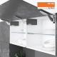 AVENTOS HK top підіймальна система, механізми 3x23, тонкий фасад, темно-сірі заглушки, з TIP-ON