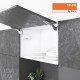 AVENTOS HK-S підіймальна система, механізми Сx2, дерев`яний фасад, білі заглушки, з TIP-ON