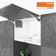 AVENTOS HK-S підіймальна система, механізми Ex2, дерев`яний фасад, темно-сірі заглушки, з TIP-ON