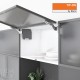 AVENTOS HK-S підіймальна система, механізми Сx2, вуз.алюм. профіль, темно-сірі заглушки, з TIP-ON