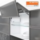 AVENTOS HF підіймальна система, механізм F25, важіль F32, фасад вузький алюм. профіль, білі заглушки