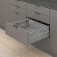 MERIVOBOX M+ZRR комплект шухляди з релінгом, НД 270 мм, 40 кг, BLUMOTION, сірий "Індіум"