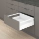 MERIVOBOX M+ZRR комплект шухляди з релінгом, НД 270 мм, 40 кг, BLUMOTION, білий "Шовк", EXPANDO T