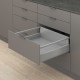 MERIVOBOX M+ZRR комплект шухляди з релінгом, НД 270 мм, 40 кг, BLUMOTION, сірий "Індіум", EXPANDO T