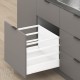 MERIVOBOX M+3xZRR комплект шухляди з потрійним релінгом, НД 270 мм, 40 кг, BLUMOTION, білий "Шовк"