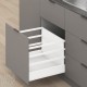 MERIVOBOX M+3xZRR комплект шухляди з потрійним релінгом, НД 270 мм, 40 кг, BLUMOTION, білий "Шовк", EXPANDO T