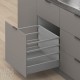 MERIVOBOX M+3xZRR комплект шухляди з потрійним релінгом, НД 270 мм, 40 кг, BLUMOTION, сірий "Індіум", EXPANDO T