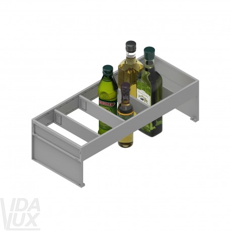AMBIA-LINE набір розділювачів для пляшок з рамою, NL 500 мм, ширина 200 мм, індіум сірий