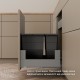 MERIVOBOX E комплект шухляди під смітник з BOXCOVER, НД 450 мм, 70 кг, BLUMOTION, сірий "Індіум"