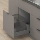 MERIVOBOX E комплект шухляди під смітник з BOXCOVER, НД 500 мм, 70 кг, BLUMOTION, сірий "Оріон", EXPANDO T