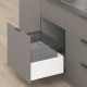 MERIVOBOX E комплект шухляди під смітник з BOXCAP, НД 500 мм, 70 кг, BLUMOTION, білий "Шовк", EXPANDO T