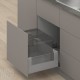 MERIVOBOX E комплект шухляди під смітник з BOXCOVER та склом, НД&nbsp;550&nbsp;мм, 70&nbsp;мм, TIP-ON BLUMOTION, сірий "Індіум", EXPANDO&nbsp;T
