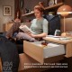 MERIVOBOX M комплект шухляди, НД 600 мм, 70 кг, TIP-ON BLUMOTION, сірий "Індіум"