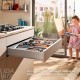 MERIVOBOX M комплект шухляди, НД 300 мм, 40 кг, BLUMOTION, сірий "Індіум", EXPANDO T