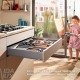 MERIVOBOX M комплект шухляди, НД 450 мм, 70 кг, BLUMOTION, сірий "Оріон", EXPANDO T