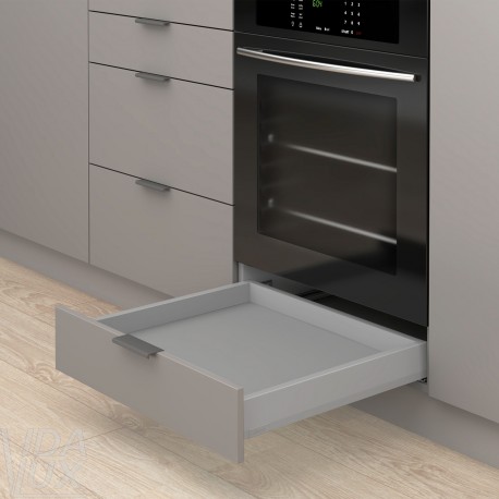MERIVOBOX N комплект шухляди, НД 450 мм, 40 кг, TIP-ON BLUMOTION, сірий "Індіум", EXPANDO T