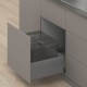 MERIVOBOX E комплект шухляди під смітник з BOXCAP, НД 550 мм, 70 кг, TIP-ON BLUMOTION, сірий "Оріон", EXPANDO T