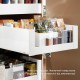 MERIVOBOX E комплект внутрішньої шухляди з BOXCAP, НД 450 мм, 70 кг, BLUMOTION, білий "Шовк", фасад під вставку