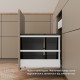 MERIVOBOX M+2xZRR комплект шухляди з подвійним релінгом, НД 450 мм, 40 кг, TIP-ON BLUMOTION, білий "Шовк", EXPANDO T