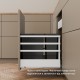 MERIVOBOX M+3xZRR комплект шухляди з потрійним релінгом, НД 270 мм, 40 кг, BLUMOTION, білий "Шовк", EXPANDO T