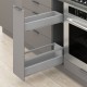 MERIVOBOX SPACE TWIN комплект з релінгом, НД 550 мм, 40 кг, BLUMOTION, сірий "Індіум", EXPANDO T