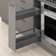 MERIVOBOX SPACE TWIN комплект з релінгом, НД 550 мм, 40 кг, BLUMOTION, сірий "Оріон", EXPANDO T