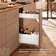 MERIVOBOX SPACE TWIN комплект з BOXCAP, НД 450 мм, 40 кг, BLUMOTION, білий "Шовк", EXPANDO T