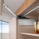 AVENTOS HL top підіймальна система, механізм L25, важіль L38, фасад шир.ал.проф., сірі заглушки, ШК 1228-1800 мм