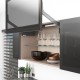 AVENTOS HL top підіймальна система, механізм L25, важіль L38, фасад шир.ал.проф., темно-сірі заглушки, ШК 1228-1800 мм