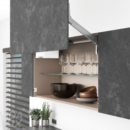 AVENTOS HL top підіймальна система, механізм L22, важіль L32, тонкий фасад, білі заглушки, ШК 1228-1800 мм, SERVO-DRIVE