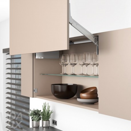 AVENTOS HL top підіймальна система, механізм L22, важіль L35, дерев`яний фасад, сірі заглушки, ШК 1228-1800 мм, SERVO-DRIVE