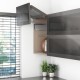 AVENTOS HF top підіймальна система, механізм F25, важіль F32, фасад шир.алюм.проф., сірі заглушки